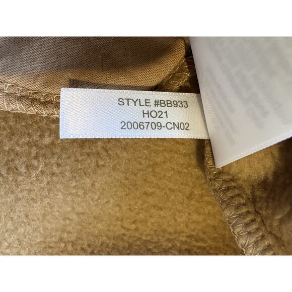 J. Crew Fleece Pullover Women XXS Tan Sherpa Button Front Tunic Jacket Lagenlook - Picture 7 of 7